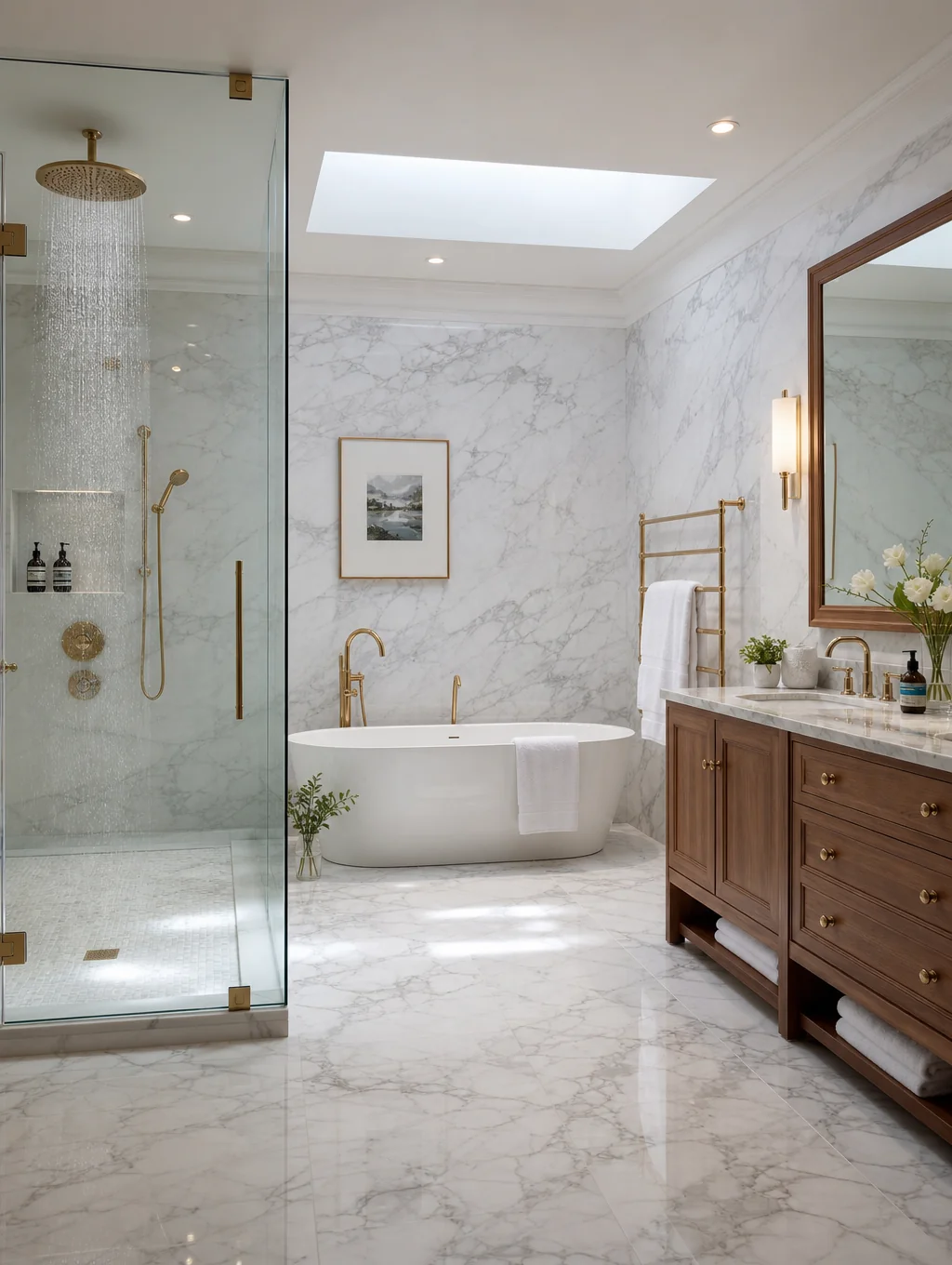 Spa-inspired bathroom