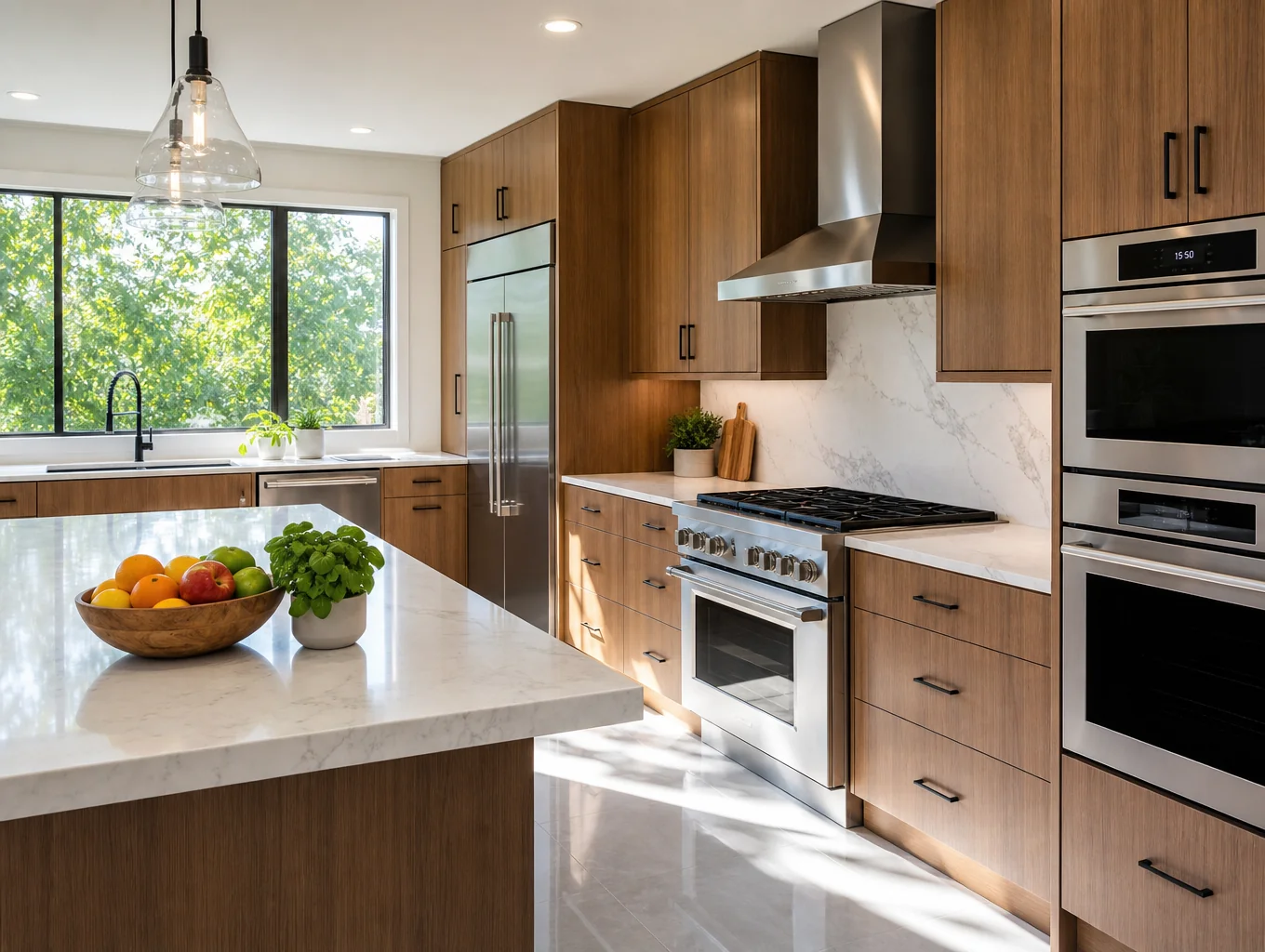 Fully equipped modern kitchen