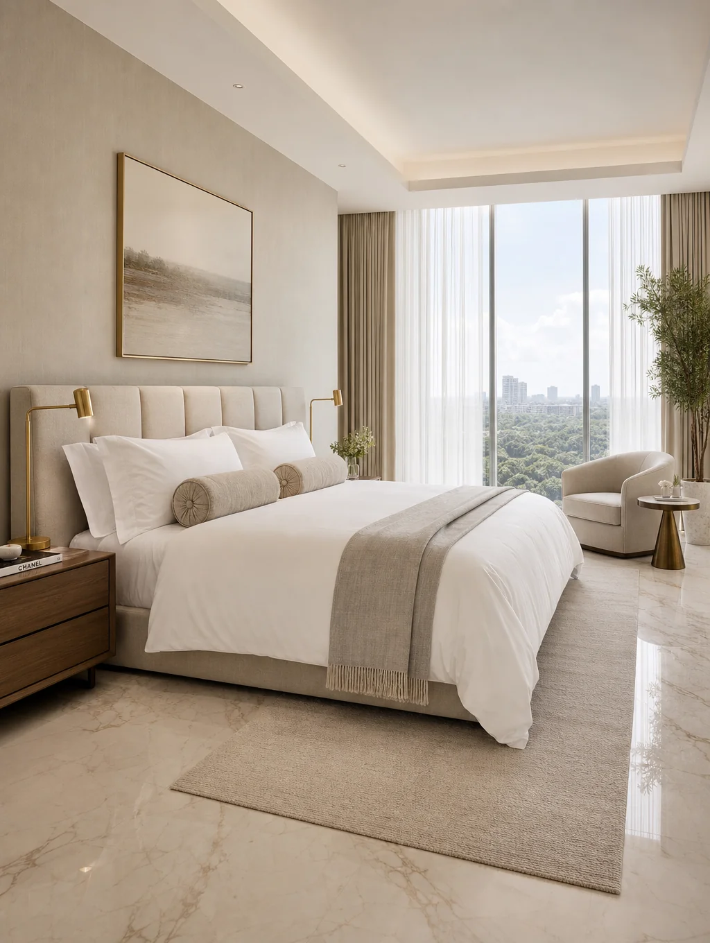 Modern air-conditioned bedroom suite